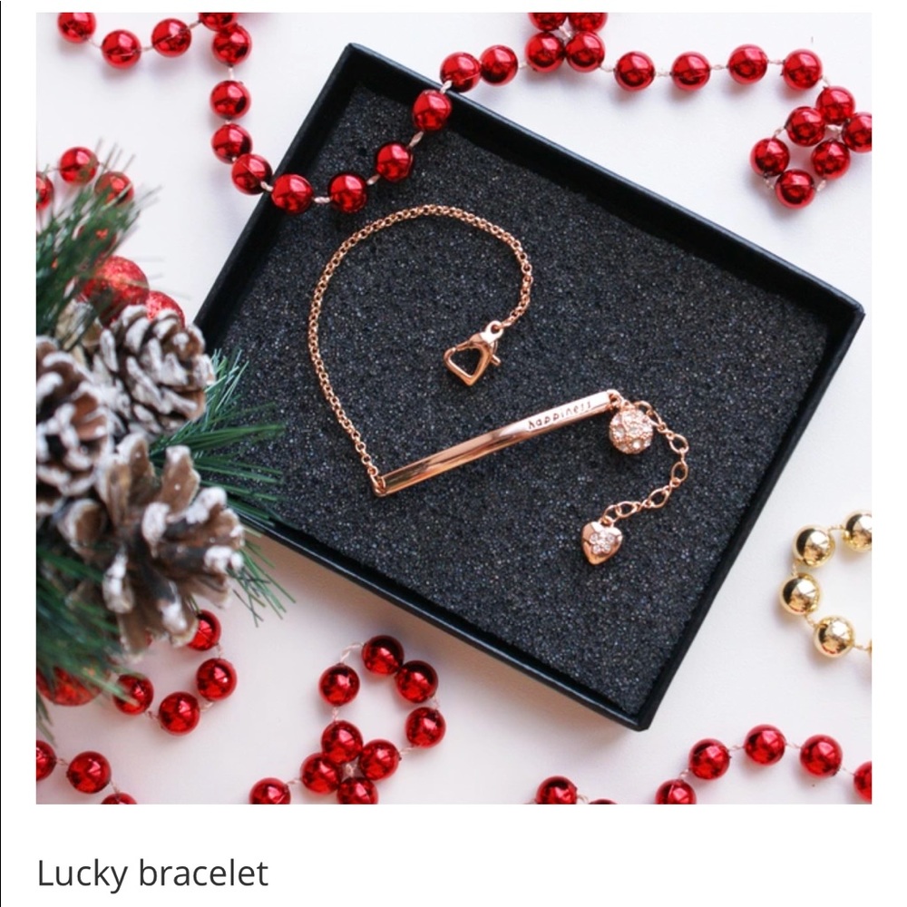 💐Rose Gold Happiness Charm Bracelet - Picture 7 of 8